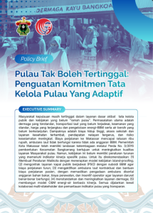 Sampul Policy Brief: Pulau tak boleh tertinggal
